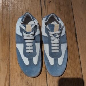 Dusty Blue Suede Sneakers